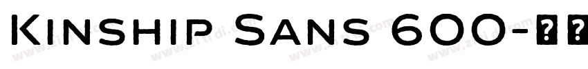 Kinship Sans 600字体转换